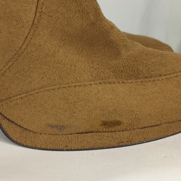 Anisette Suede Shorty Wheat Booties - Picture 3 of 5